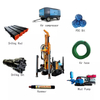 100m 200mm Water Well Drilling Rig Air Compressor with Mud Pump